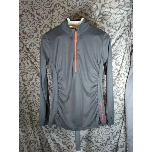 Womens Large Harley-Davidson 1/2 Zip Halifax Nova Scotia Pullover - Picture 1 of 7